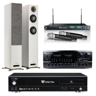 【金嗓】點歌機4TB+擴大機+無線麥克風+迴授抑制器+喇叭(CPX-900 R2+BT-889 PRO+ACT-869PRO+S807)