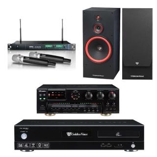 【金嗓】點歌機4TB+擴大機+無線麥克風+迴授抑制器+喇叭(CPX-900 F1+AK-7+ACT-869PRO+SL-12)