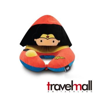 【astelar idea】DC正義聯盟授權按壓式充氣連帽頸枕(神力女超人)