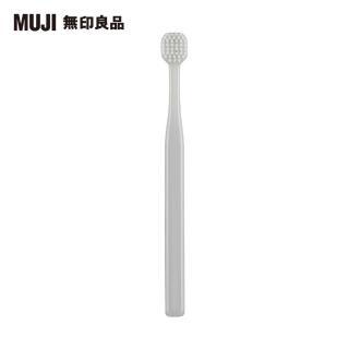 【MUJI 無印良品】聚丙烯牙刷/寬刷頭/灰.全長約172mm