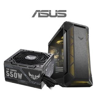 【ASUS華碩 機殼+550W電源】TUF Gaming GT501 Case 電腦機殼+TUF Gaming 550W 銅牌 電源供應器