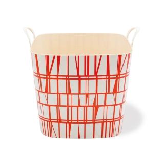 【Stacksto】日本Stacksto 聯名Finlayson 花漾籃(CORONNA紅色)