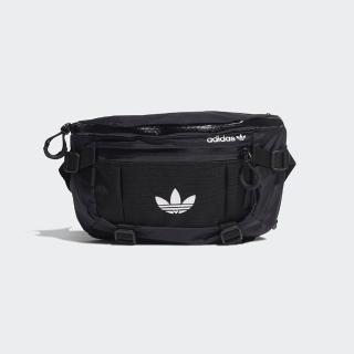 【adidas 愛迪達】ADV WAIST BAG LARGE CORDURA 黑色 腰包(GN2187)