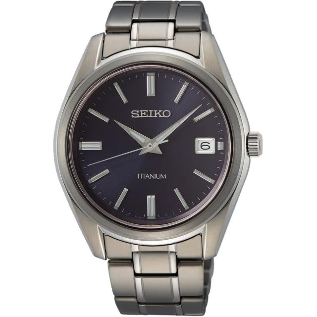 【SEIKO 精工】經典鈦金屬輕量時尚男錶(6N52-00B0V SUR373P1)