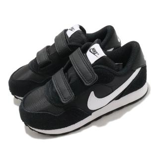 【NIKE 耐吉】休閒鞋 MD Valiant 運動 童鞋 基本款 簡約 舒適 魔鬼氈 穿搭 黑 白(CN8560-002)
