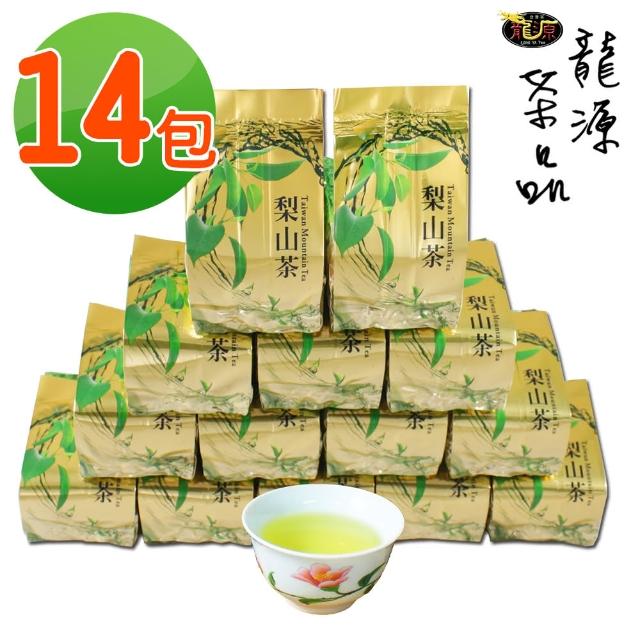 【龍源茶品】梨山鮮爽高雅烏龍茶葉14包組/ 無焙火(150g/包-共3.5斤/附提袋/高山茶/可茶几泡茶冷泡茶)