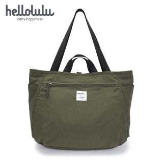 【hellolulu】JAKE 托特包 L-迷霧杏/甘藍綠(HL50242-204)