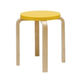 【北歐櫥窗】Artek Stool E60 四腳圓凳(鮮黃)