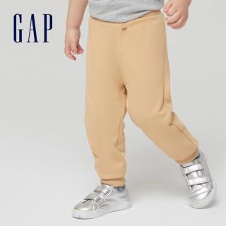 【GAP】男幼童 基本款鬆緊休閒褲(866610-淺駝色)