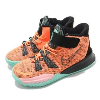 【NIKE 耐吉】籃球鞋 Kyrie 7 ASW 運動 童鞋 明星款 避震 包覆 球鞋 中童 穿搭 橘 黑(CW3236-800)