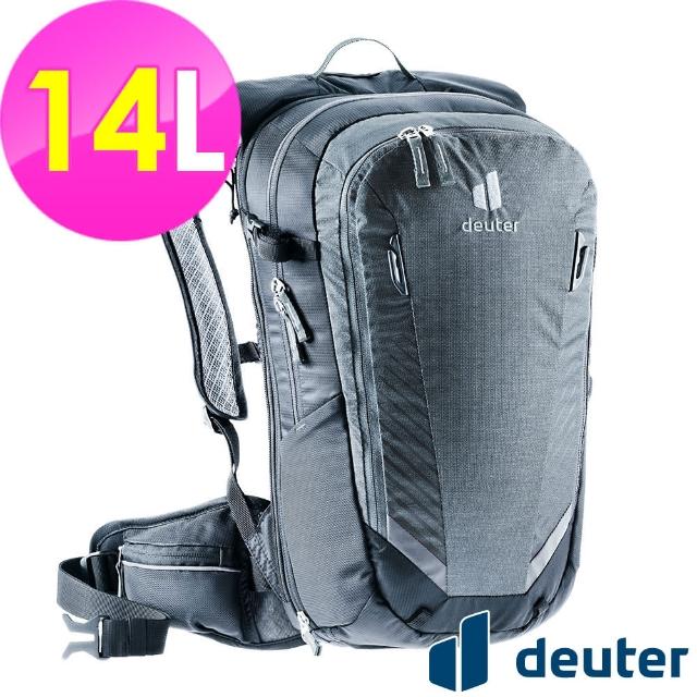 【deuter】Compact EXP 14L自行車背包(3206121深灰/黑/健行包/休閒旅遊包)