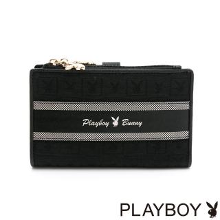 【PLAYBOY】中夾 Square方格兔緹花系列(黑色)
