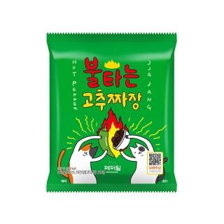 【韓國火辣雞】火辣貓系列 青陽辣椒炸醬麵136g(4件組-優惠價)