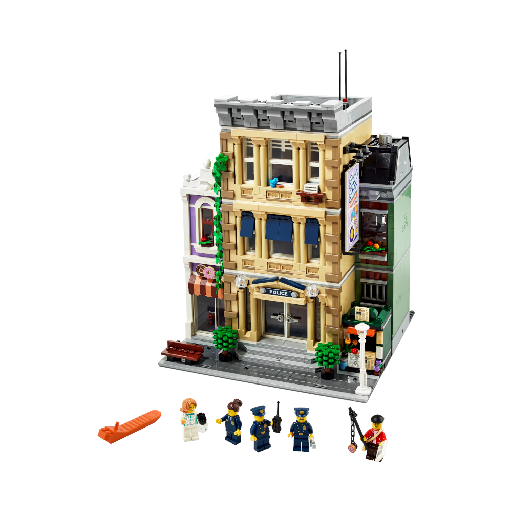 【LEGO 樂高】Icons 10278 警察局(警察模型玩具積木) - momo購物