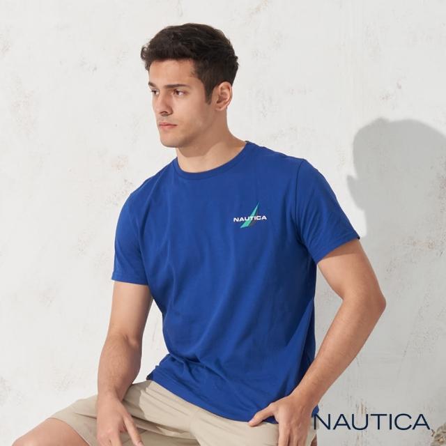 NAUTICA【NAUTICA】經典LOGO圖騰短袖T恤(海洋藍)