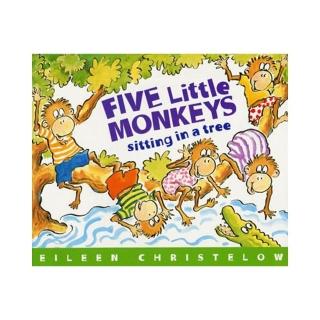 【麥克兒童外文】Five Little Monkeys Sitting In A Tree（平裝書＋CD）