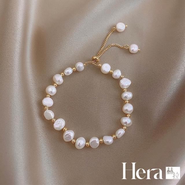 【HERA 赫拉】ll現貨ll巴洛克淡水珍珠閨蜜時尚感手鍊(飾品)