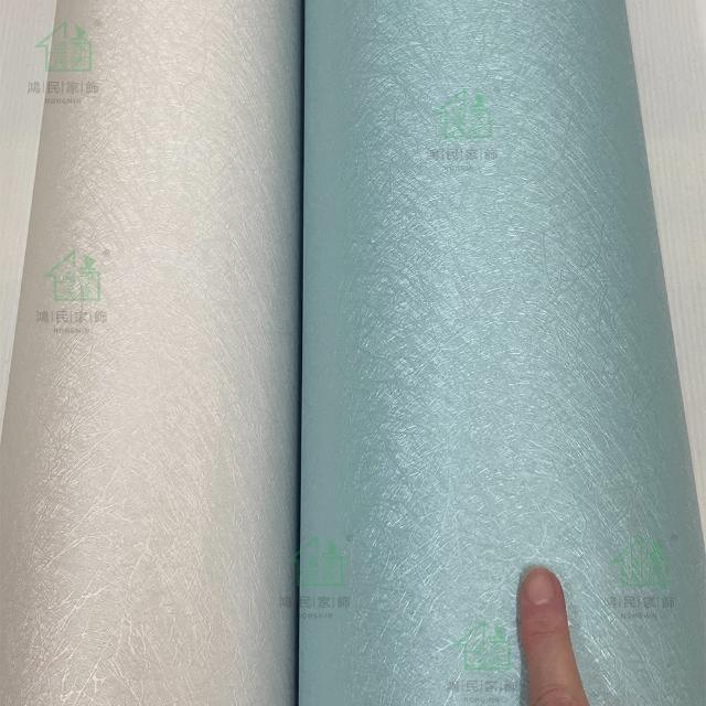 【鴻民家飾】自黏立體PVC蠶絲紋壁紙(防水防污)