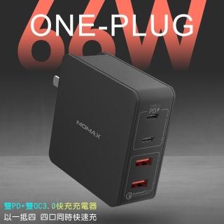 【Momax】Oneplug 66W 小白PD 4口快速充電器UM11