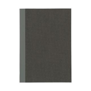 【MUJI 無印良品】筆記本/5mm方格/線裝/30張.A5.深灰