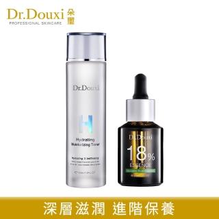 【Dr.Douxi 朵璽】微導玻尿酸透顏露 150ml+杏仁酸精華液18% 30ml