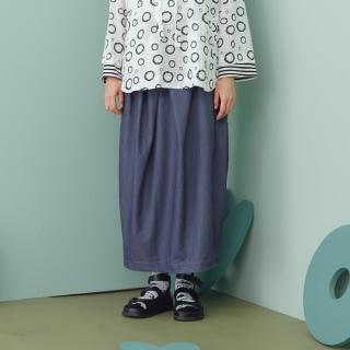 【MOSS CLUB】抓褶花苞造型-女長裙(三色/版型適中/魅力商品)