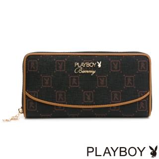 【PLAYBOY】ㄇ拉長夾 焦糖可可系列(咖啡色)
