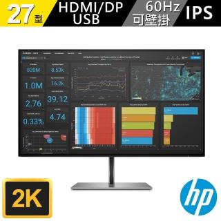 【HP 惠普】Z27q G3 27吋 IPS QHD薄邊框電腦螢幕