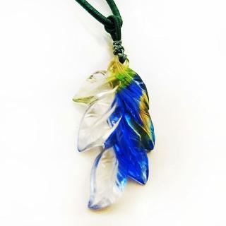 【開運陶源】琉璃項鍊(綠葉翩翩)