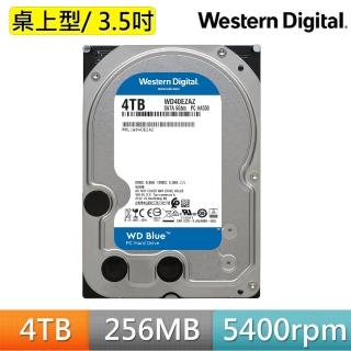 【WD 威騰】藍標 4TB 3.5吋 SATA硬碟(WD40EZAZ)