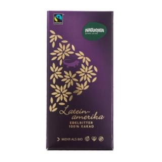 【O’Life 機本生活】Naturata 拉丁美洲100％黑巧克力(80g/片)