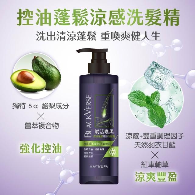 【美吾髮】買1送1 BlackVerse賦活喚黑逆齡 洗髮精530ml(豐盈養髮/柔順健髮/強健韌髮)