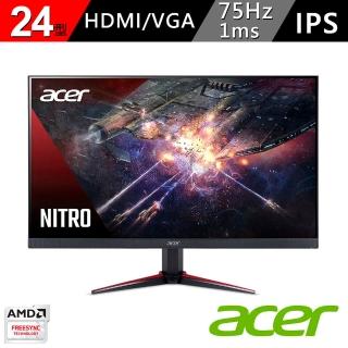 【Acer 宏碁】VG240Y 24型IPS廣視角螢幕(16:9/freesync /75Hz)