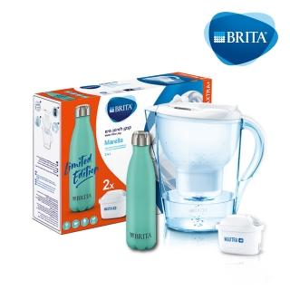 【BRITA】好水講究1壺2芯限定組(贈不鏽鋼保溫瓶一入)