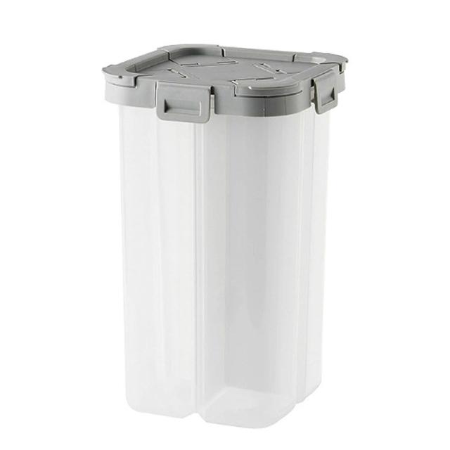 【好物良品】2.3L_日本五穀雜糧透明分裝罐分隔儲存罐(大容量儲物罐 防蟲防潮保鮮 密封罐 米桶 米壺 收納罐)
