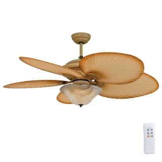 【金吉利】52吋沙巴吊扇燈附燈附遙控器110V(無線遙控)