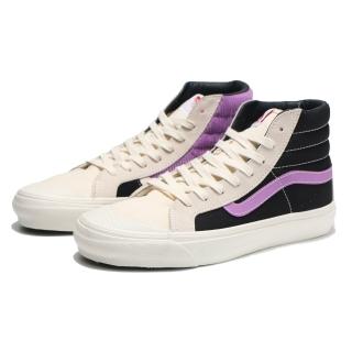 【VANS】休閒鞋 板鞋 OG STYLE 138 LX 米白黑紫 高筒 男(VN0A45KDTPH)