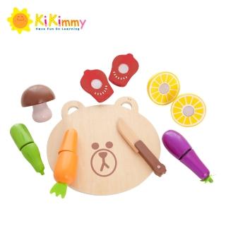 【kikimmy】LINE FRIENDS 木製蔬果切切樂(8件組)