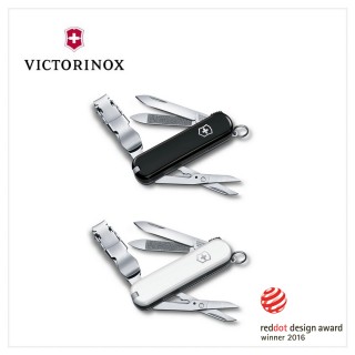 【VICTORINOX 瑞士維氏】瑞士刀 NailClip 580 65mm 白/黑(0.6463.3 / 0.6463.7)