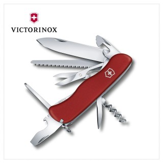 【VICTORINOX 瑞士維氏】14用 紅色瑞士刀 111mm(0.8513)