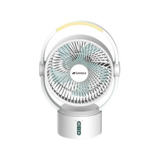 【SANSUI 山水】9吋美型移動智慧驅蚊循環充電式風扇 SDF-0915 DC扇 靜音 省電 循環扇 電風扇 露營 驅蚊