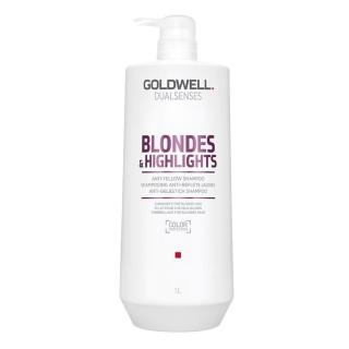 【GOLDWELL 歌薇】光纖洗髮精-矯色專用1000ml-漂淺、挑染、自然金髮、灰白髮適用(平輸商品)