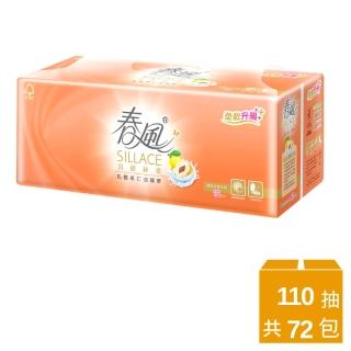 【春風】抽取式衛生紙-乳霜果仁油-110抽*12包*6串