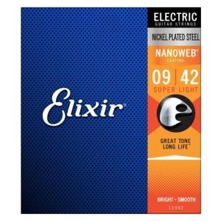 【ELIXIR】EXXG-12002 Nanoweb 薄包覆 電吉他套弦 09-42(原廠公司貨 商品保固有保障)