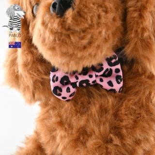 【Pablo & Co】貓咪領結 寵物領結 粉紅花豹