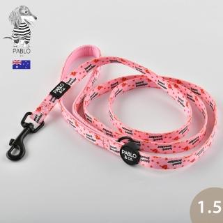 【Pablo & Co】牽繩 寵物牽繩 狗牽繩 粉紅生死戀 1.5cm