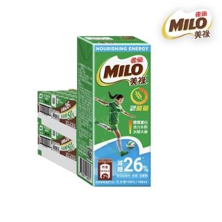 【MILO美祿】美祿巧克力飲品減糖配方X2箱組(198mlX24瓶/箱)