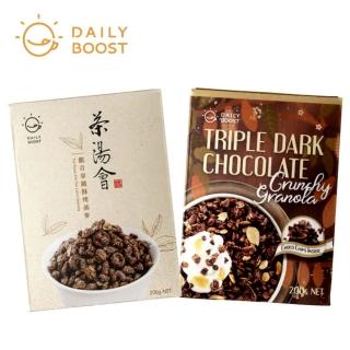 【Daily Boost日卜力】茶湯會觀音拿鐵/濃情巧克力烤燕麥200gx2盒