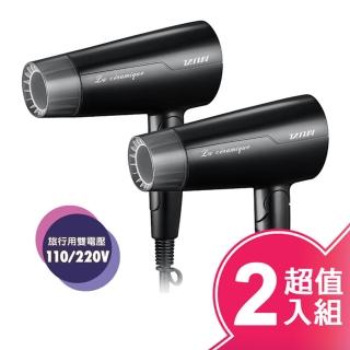 【達新牌】110/220V國際雙電壓摺疊吹風機(FD-170黑色/超值2入組)