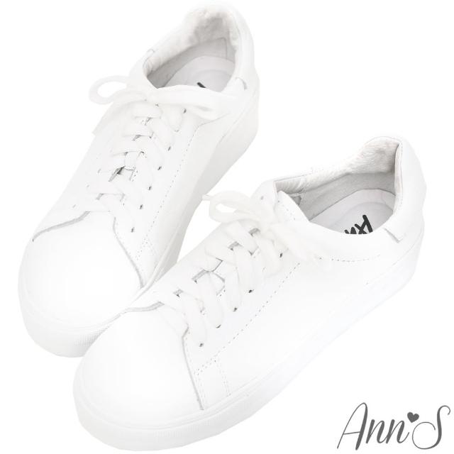 【Ann’S】激瘦第三代全真牛皮厚底小白鞋(9款)